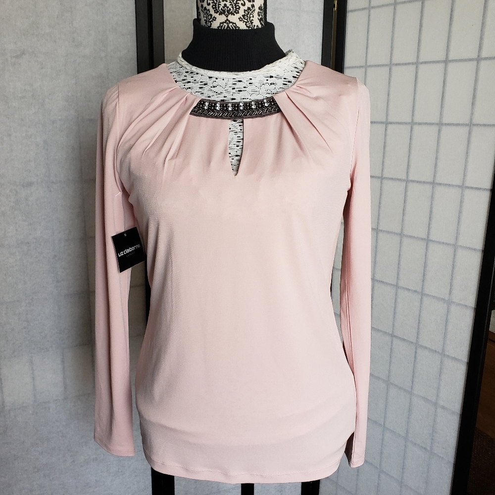 LIZ CLAIBORNE Women's Beaded Top